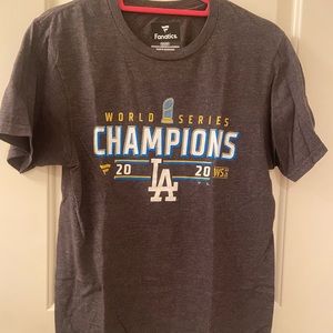 LA Dodgers 2020 World Series Champs shirt S